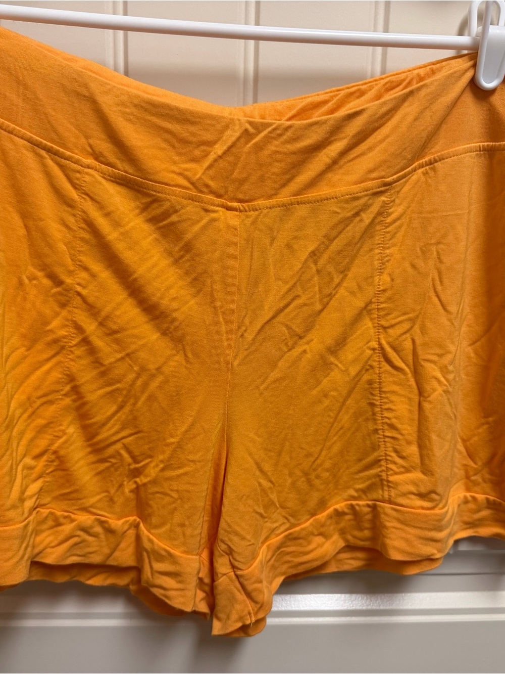 Soma Bright Orange Lounge Shorts with Wide Waistband